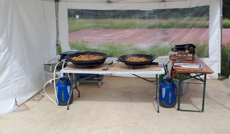 Livraison de paella chaude à domicile